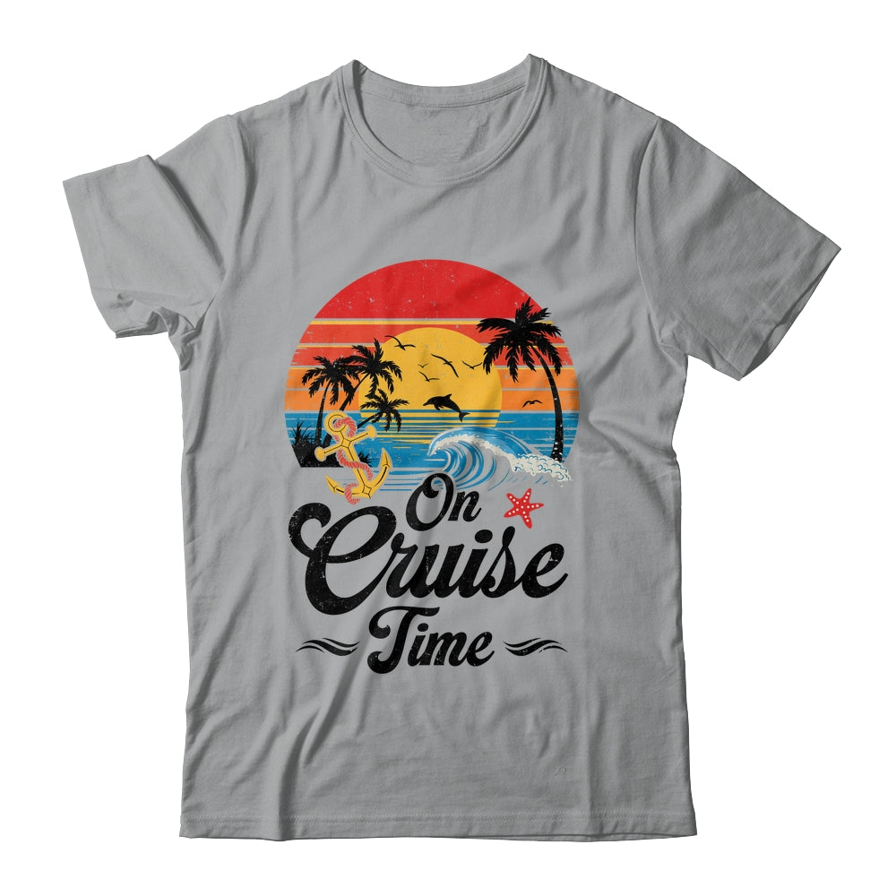 On Cruise Time Coconut Tree Graphic Summer Vacation Cruising Shirt & Tank Top | siriusteestore