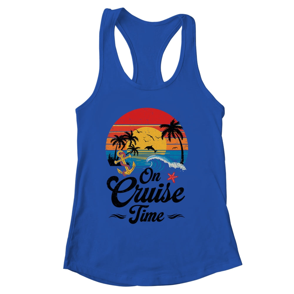 On Cruise Time Coconut Tree Graphic Summer Vacation Cruising Shirt & Tank Top | siriusteestore