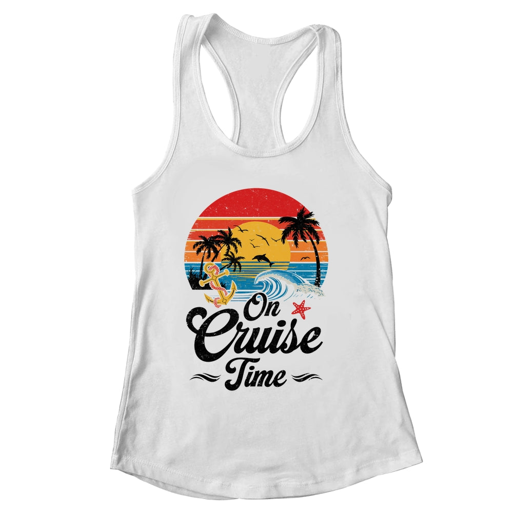 On Cruise Time Coconut Tree Graphic Summer Vacation Cruising Shirt & Tank Top | siriusteestore