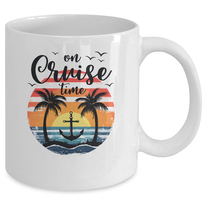 On Cruise Time Women Coconut Tree Family Summer Vacation Mug | siriusteestore