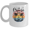 On Cruise Time Women Coconut Tree Family Summer Vacation Mug | siriusteestore