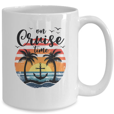 On Cruise Time Women Coconut Tree Family Summer Vacation Mug | siriusteestore