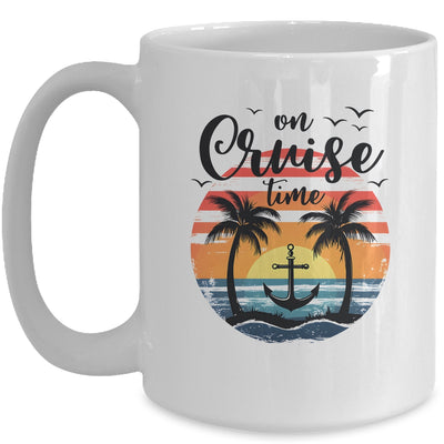 On Cruise Time Women Coconut Tree Family Summer Vacation Mug | siriusteestore