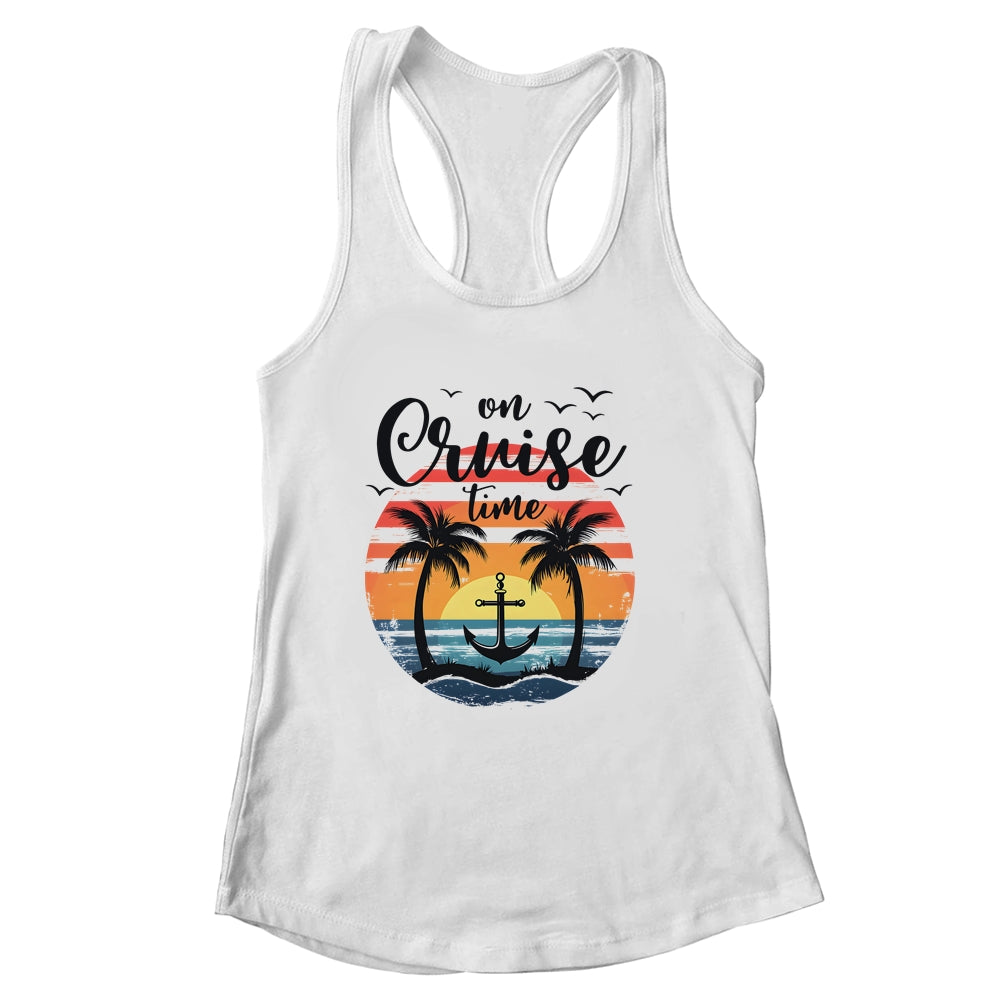 On Cruise Time Women Coconut Tree Family Summer Vacation Shirt & Tank Top | siriusteestore