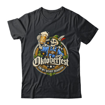 On My Wurst Behavior Oktoberfest Skeleton Beer Festival Shirt & Hoodie | siriusteestore