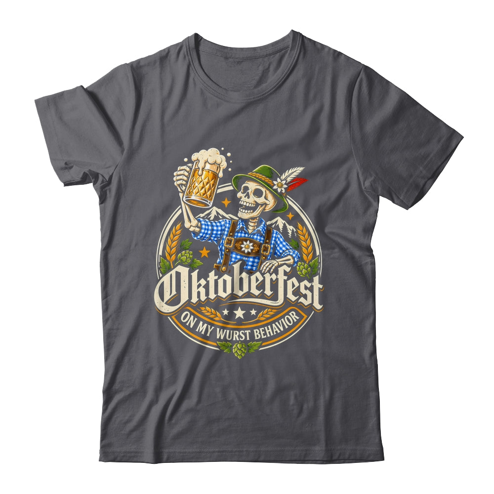 On My Wurst Behavior Oktoberfest Skeleton Beer Festival Shirt & Hoodie | siriusteestore