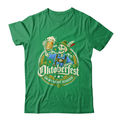 On My Wurst Behavior Oktoberfest Skeleton Beer Festival Shirt & Hoodie | siriusteestore