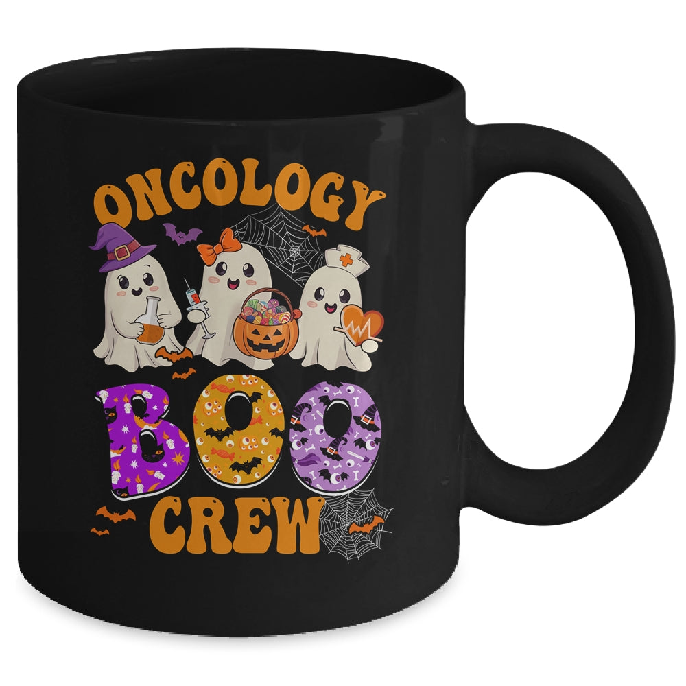 Oncology Boo Crew Funny Ghost Halloween Spooky Costume Nurse Mug | siriusteestore