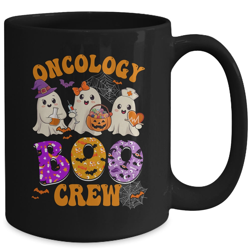 Oncology Boo Crew Funny Ghost Halloween Spooky Costume Nurse Mug | siriusteestore