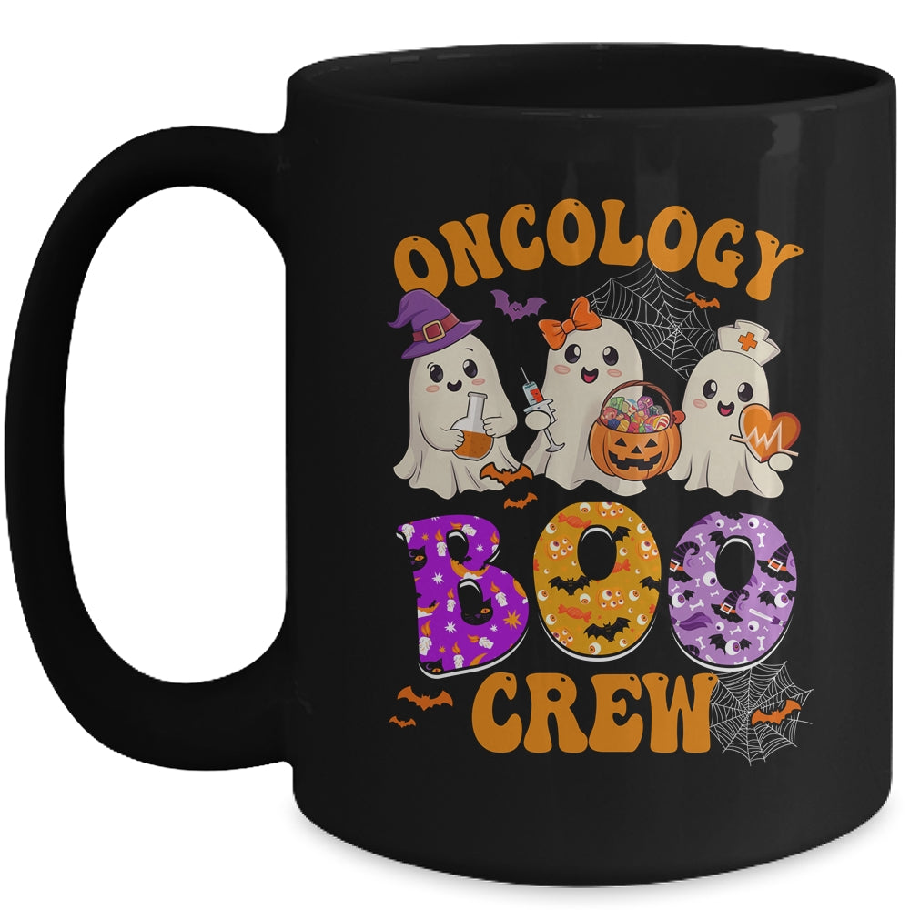 Oncology Boo Crew Funny Ghost Halloween Spooky Costume Nurse Mug | siriusteestore