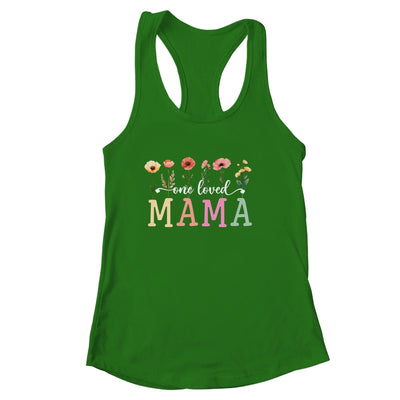 One Loved Mama Mom Groovy Flower Funny Mama Mother's Day Shirt & Tank Top | siriusteestore
