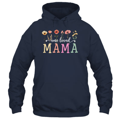 One Loved Mama Mom Groovy Flower Funny Mama Mother's Day Shirt & Tank Top | siriusteestore