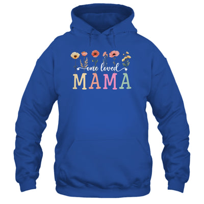 One Loved Mama Mom Groovy Flower Funny Mama Mother's Day Shirt & Tank Top | siriusteestore