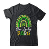 One Lucky Para St Patricks Day Cute Rainbow Leopard Shamrock Shirt & Hoodie | siriusteestore