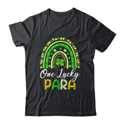 One Lucky Para St Patricks Day Cute Rainbow Leopard Shamrock Shirt & Hoodie | siriusteestore
