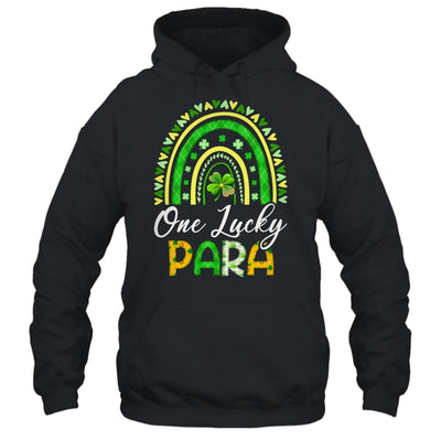One Lucky Para St Patricks Day Cute Rainbow Leopard Shamrock Shirt & Hoodie | siriusteestore