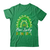 One Lucky Principal St Patricks Day Rainbow Leopard Shamrock Shirt & Hoodie | siriusteestore