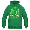 One Lucky Principal St Patricks Day Rainbow Leopard Shamrock Shirt & Hoodie | siriusteestore