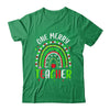 One Merry Teacher Christmas Rainbow Leopard Buffalo Plaid Shirt & Sweatshirt | siriusteestore