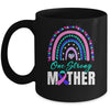 One Strong Mother Teal Rainbow Warrior Thyroid Cancer Month Mug | siriusteestore
