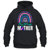 One Strong Mother Teal Rainbow Warrior Thyroid Cancer Month Shirt & Hoodie | siriusteestore