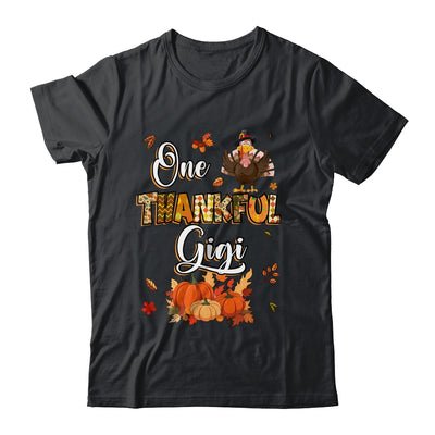 One Thankful Gigi Fall Leaves Autumn Grandma Thanksgiving Shirt & Hoodie | siriusteestore