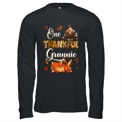 One Thankful Grannie Fall Leaves Autumn Grandma Thanksgiving Shirt & Hoodie | siriusteestore