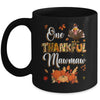 One Thankful Mawmaw Fall Leaves Autumn Grandma Thanksgiving Mug | siriusteestore