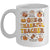One Thankful Teacher Thanksgiving Retro Groovy Fall Teachers Mug | siriusteestore