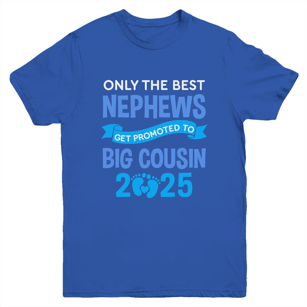 Only The Best Nephews Get Promoted To Big Cousin 2025 Youth Shirt | siriusteestore