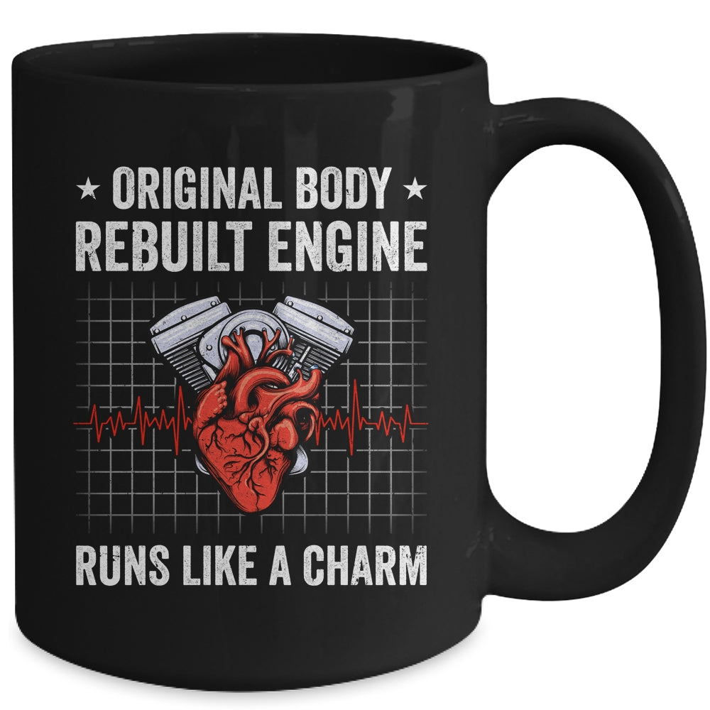 Open Heart Surgery Art Men Women After Transplant Recovery Mug | siriusteestore