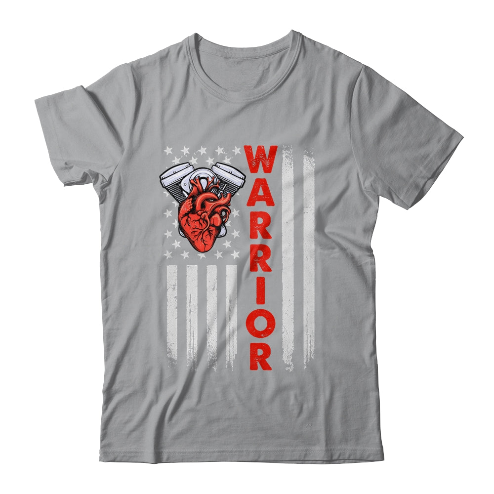 Open Heart Surgery Warrior For Heart Patients Survivor Flag Shirt & Hoodie | siriusteestore