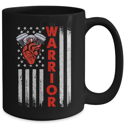 Open Heart Surgery Warrior For Heart Patients Survivor Flag Mug | siriusteestore