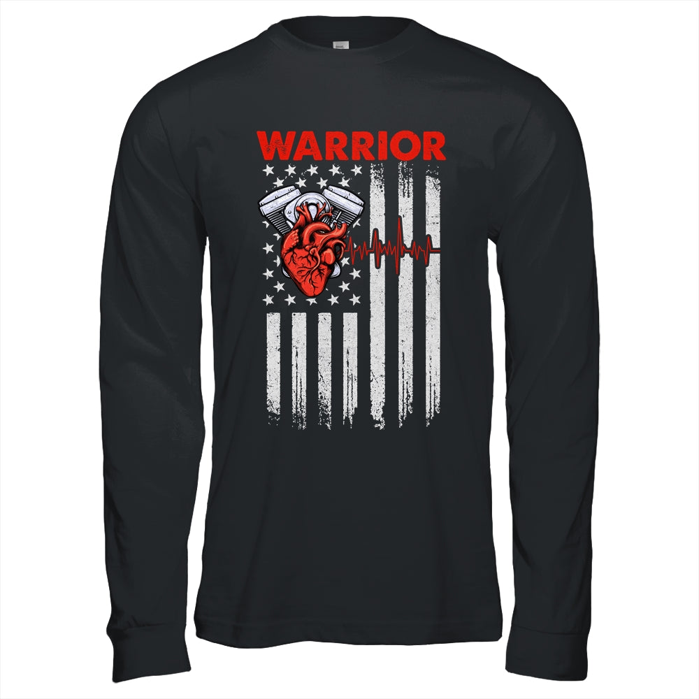 Open Heart Surgery Warrior For Men Women Survivor Flag Shirt & Hoodie | siriusteestore