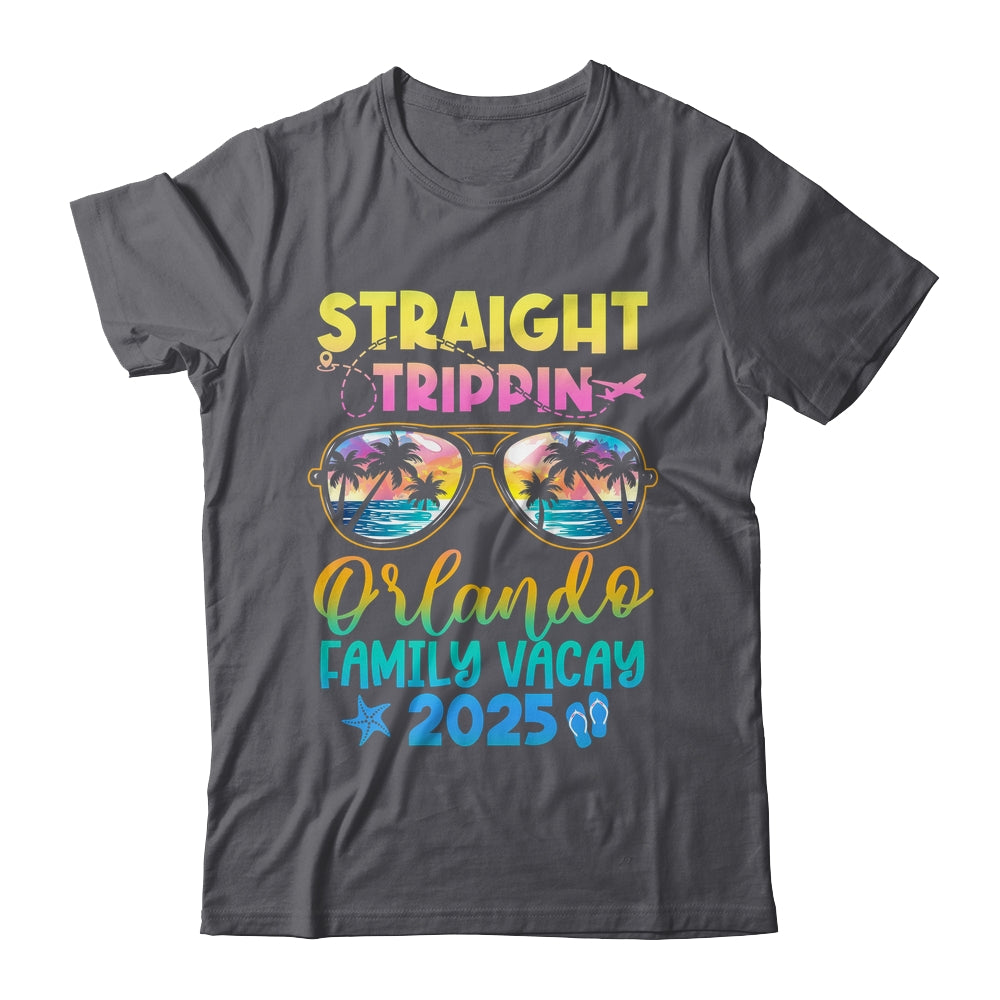 Orlando Family Vacay Vacation 2025 Straight Trippin Shirt & Tank Top | siriusteestore
