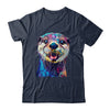 Otter Face Colorful River Sea Animal Art Lover Cute Black Shirt & Tank Top | siriusteestore