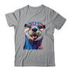 Otter Face Colorful River Sea Animal Art Lover Cute Black Shirt & Tank Top | siriusteestore