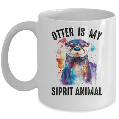 Otter Is My Spirit Animal Funny Graphic Painting Otter Lover Mug | siriusteestore
