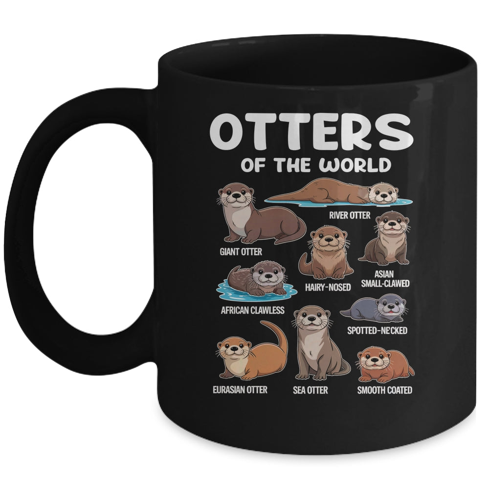 Otter Sea Animals Of The World Chibi Otter Lover Educational Mug | siriusteestore