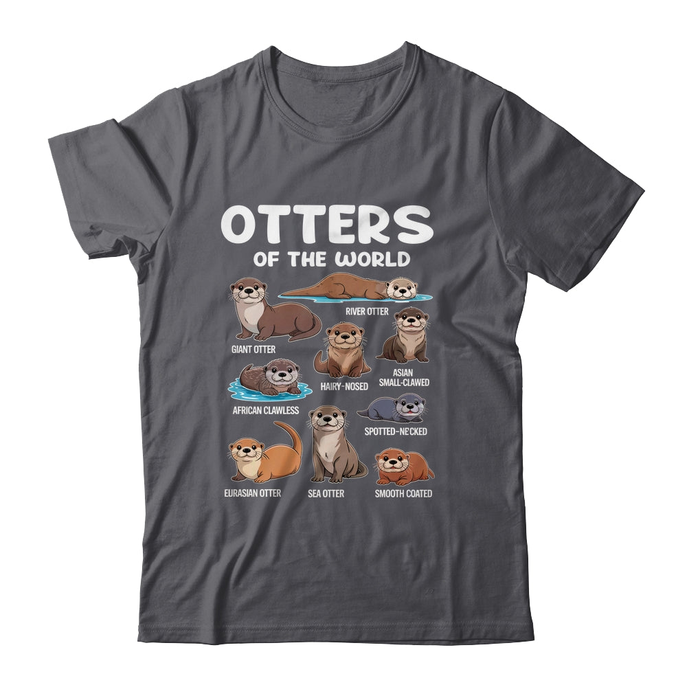 Otter Sea Animals Of The World Chibi Otter Lover Educational Shirt & Tank Top | siriusteestore