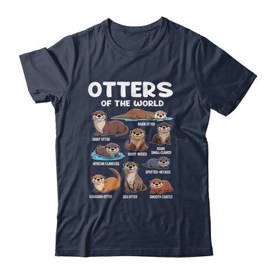Otter Sea Animals Of The World Chibi Otter Lover Educational Shirt & Tank Top | siriusteestore