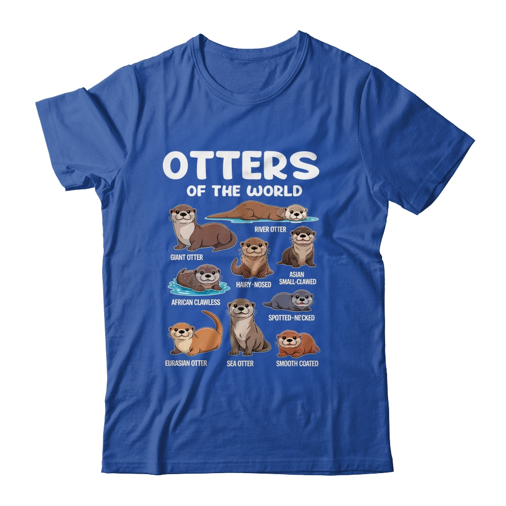 Otter Sea Animals Of The World Chibi Otter Lover Educational Shirt & Tank Top | siriusteestore
