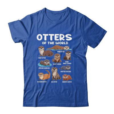 Otter Sea Animals Of The World Chibi Otter Lover Educational Shirt & Tank Top | siriusteestore