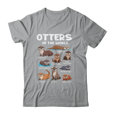Otter Sea Animals Of The World Chibi Otter Lover Educational Shirt & Tank Top | siriusteestore