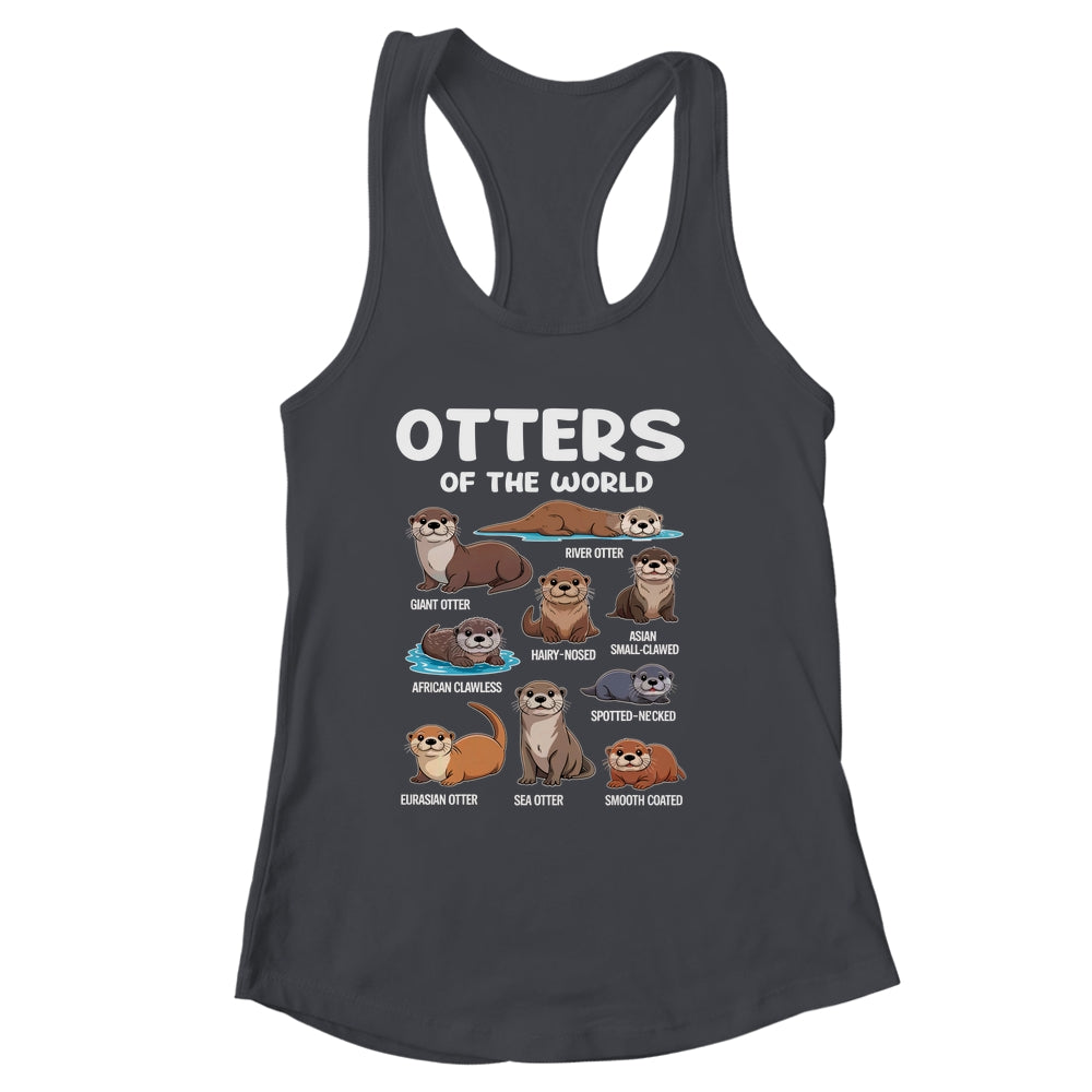 Otter Sea Animals Of The World Chibi Otter Lover Educational Shirt & Tank Top | siriusteestore