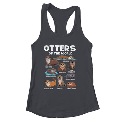 Otter Sea Animals Of The World Chibi Otter Lover Educational Shirt & Tank Top | siriusteestore