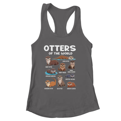 Otter Sea Animals Of The World Chibi Otter Lover Educational Shirt & Tank Top | siriusteestore