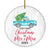 Our First Christmas As Mr And Mrs 2025 For Truck Tree Wood Wedding Newlywed Couple (18) Christmas Tree Ornament | siriusteestore