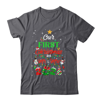 Our First Christmas As Mr And Mrs 2026 Couple Wife Husband Shirt & Sweatshirt | siriusteestore