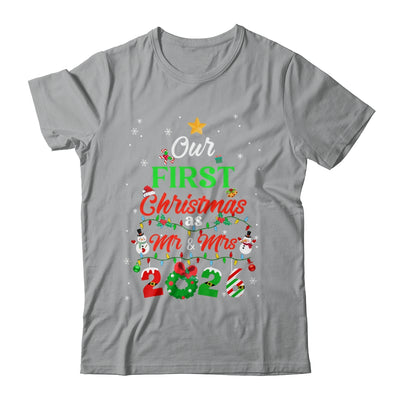 Our First Christmas As Mr And Mrs 2026 Couple Wife Husband Shirt & Sweatshirt | siriusteestore